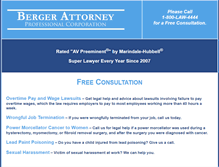 Tablet Screenshot of bergerattorney.com